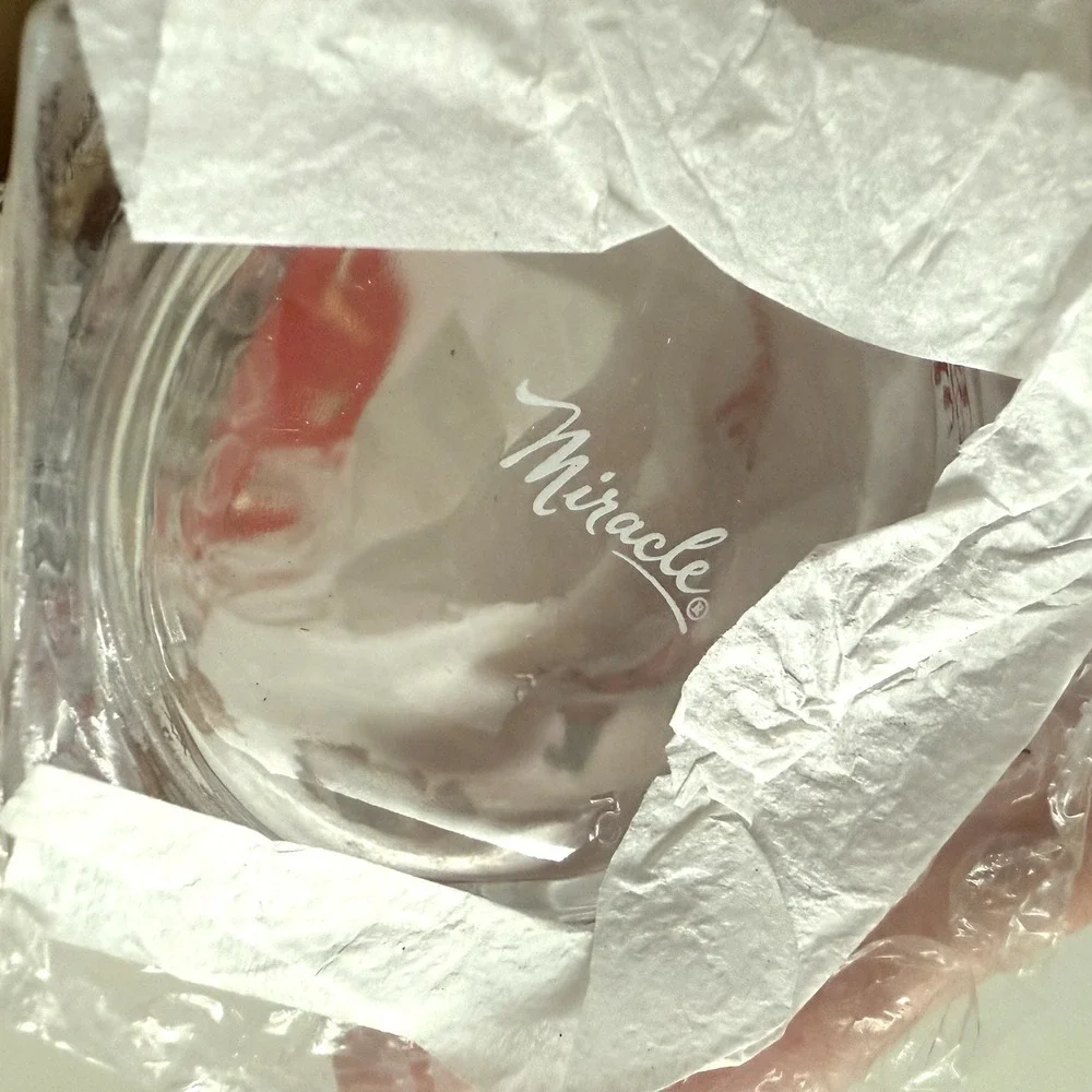 Miracle Double Rocks Glasses‎ Set Of Two Santa Retro Christmas Holiday